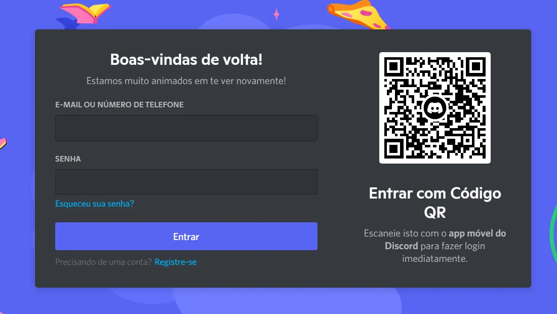Faça login e descubra o que é Discord