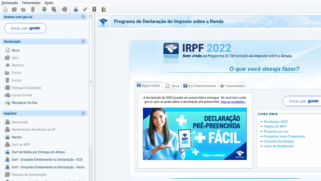 Faça sua declaração do imposto de renda