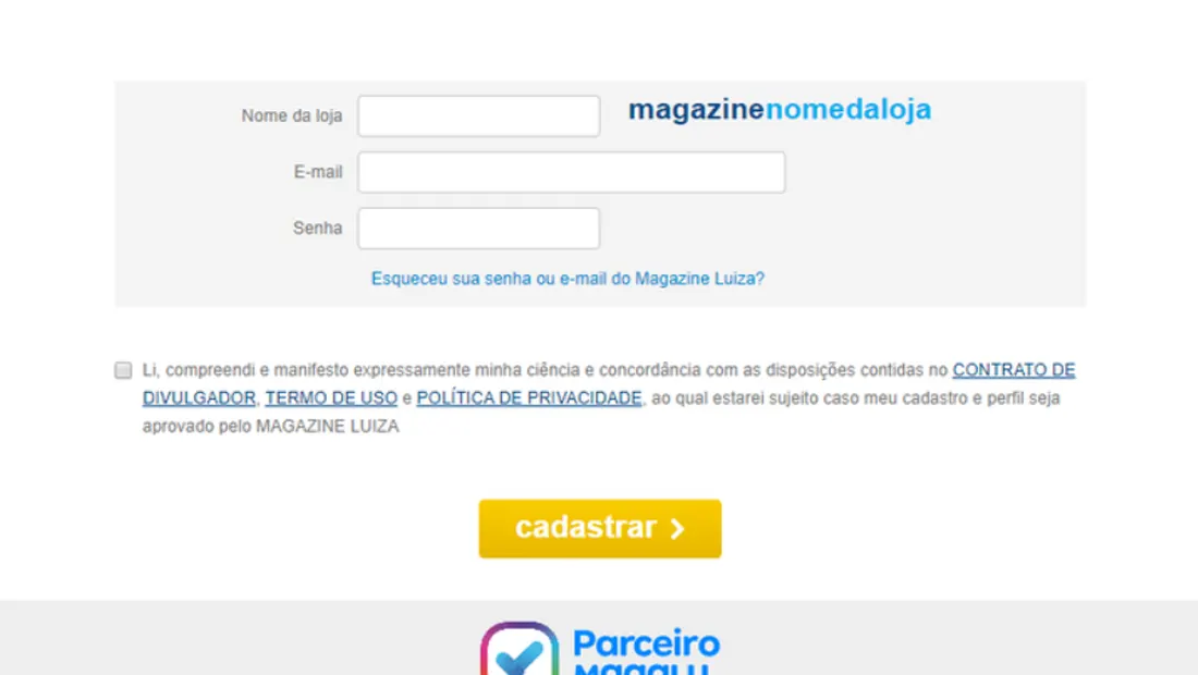 Insira outros dados para dar continuidade