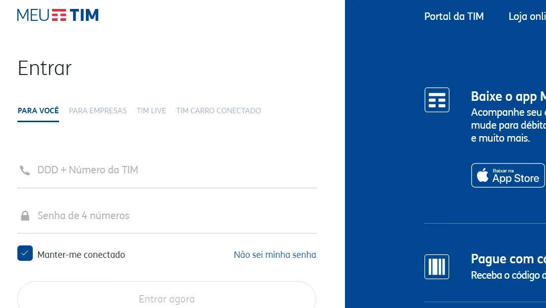 Não é possível realizar o processo pela internet