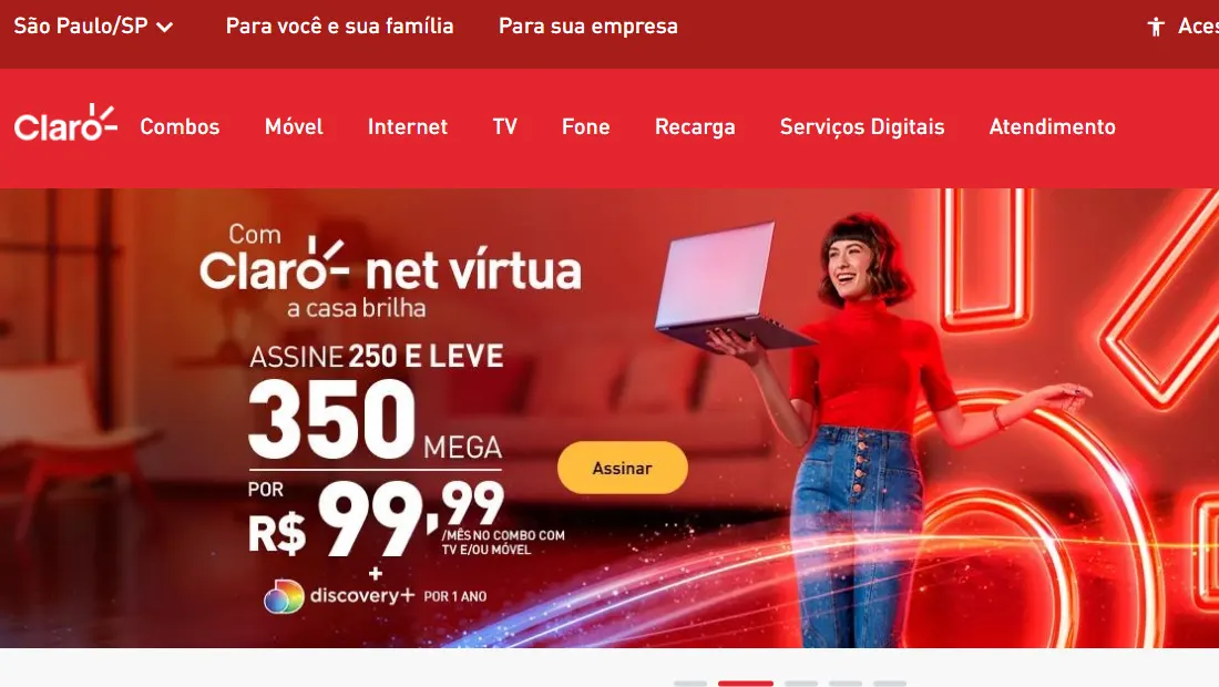 O site oferece a possibilidade de fazer o cancelamento