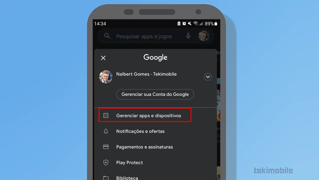 Para aprender como atualizar o Google Chrome, vá em Gerenciar apps e dispositivos