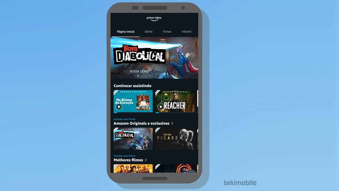 Para aprender como baixar Prime Video na TV abra o app