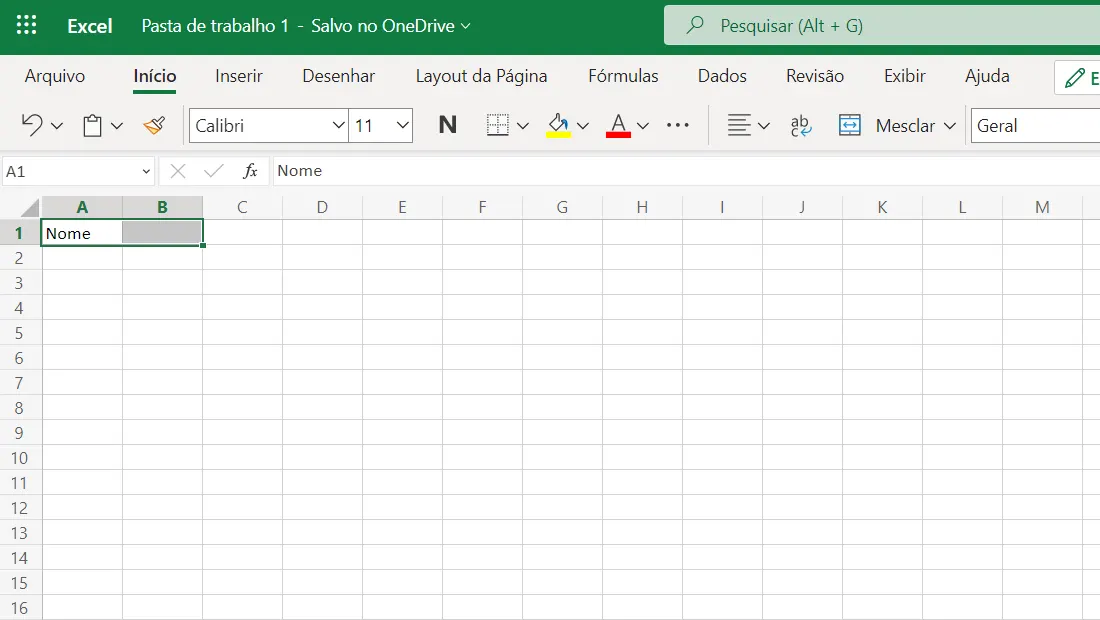 Selecione as células para aprender como mesclar células no Excel