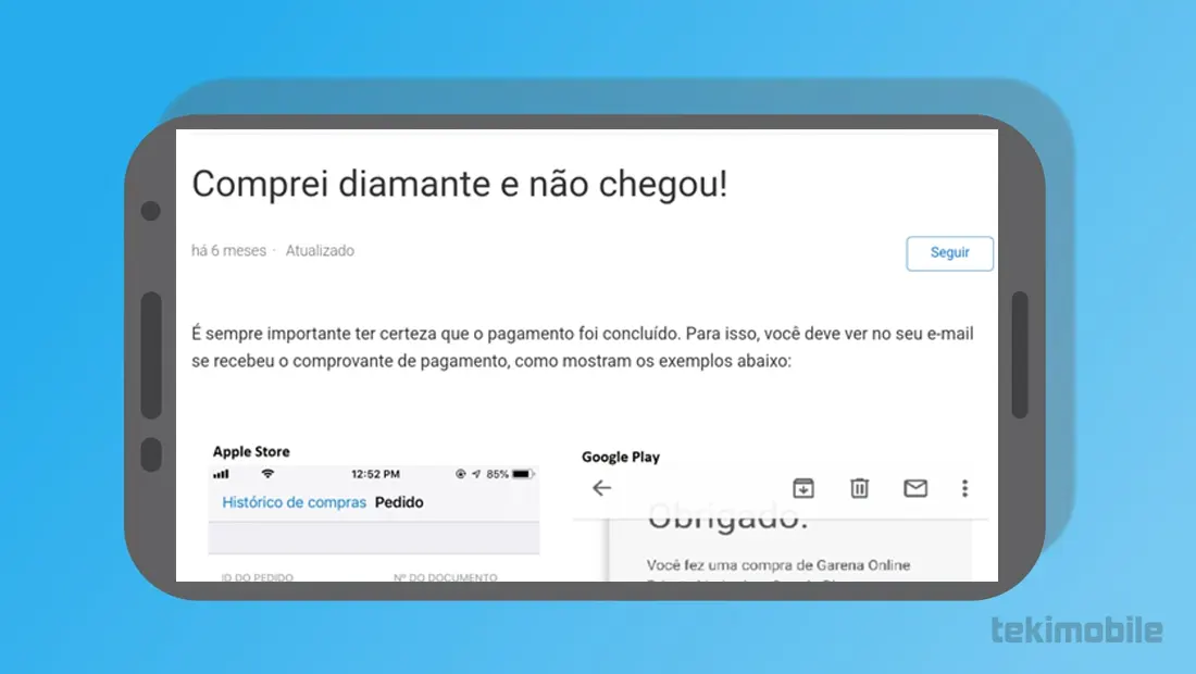 Siga os passos para resolver seu problema
