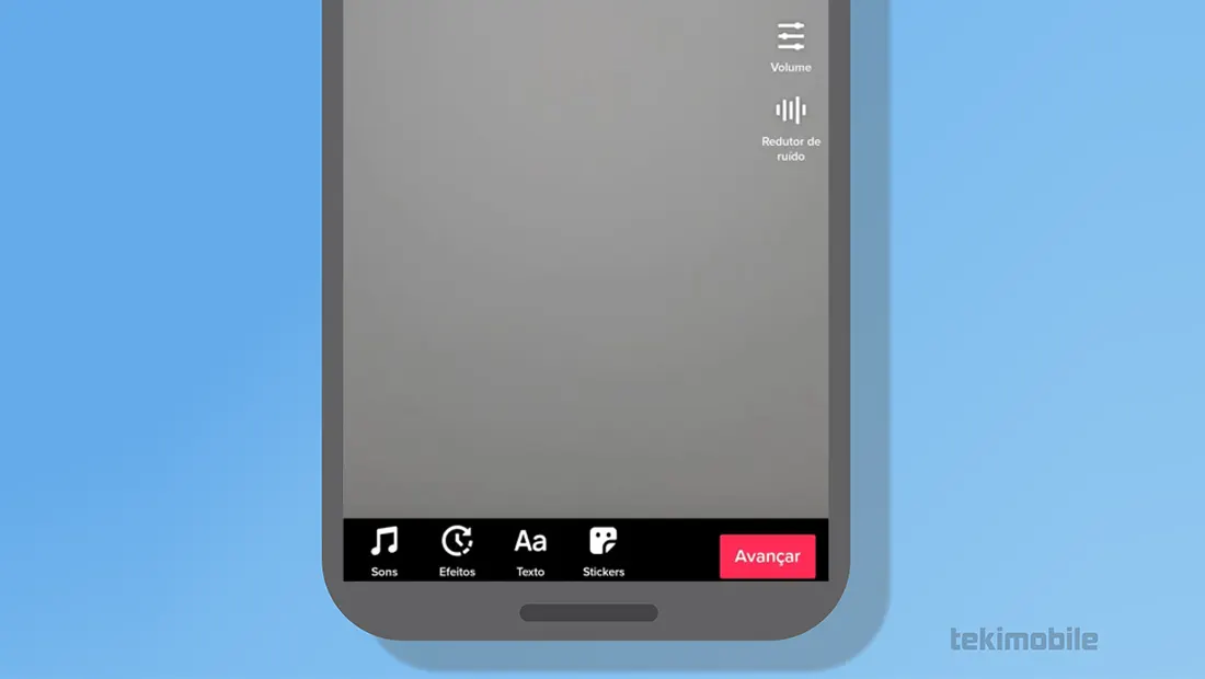 Também é possível adicionar stickers, sons, textos e mais
