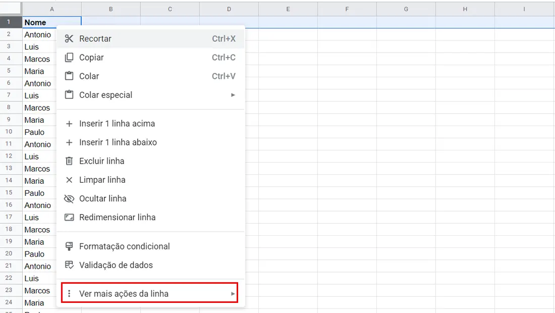 Toque na última opção da janela flutuante