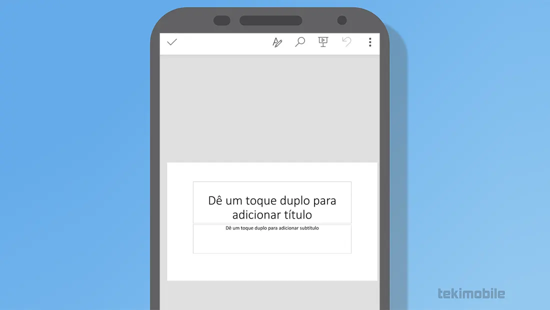 Um novo slide será aberto no aplicativo