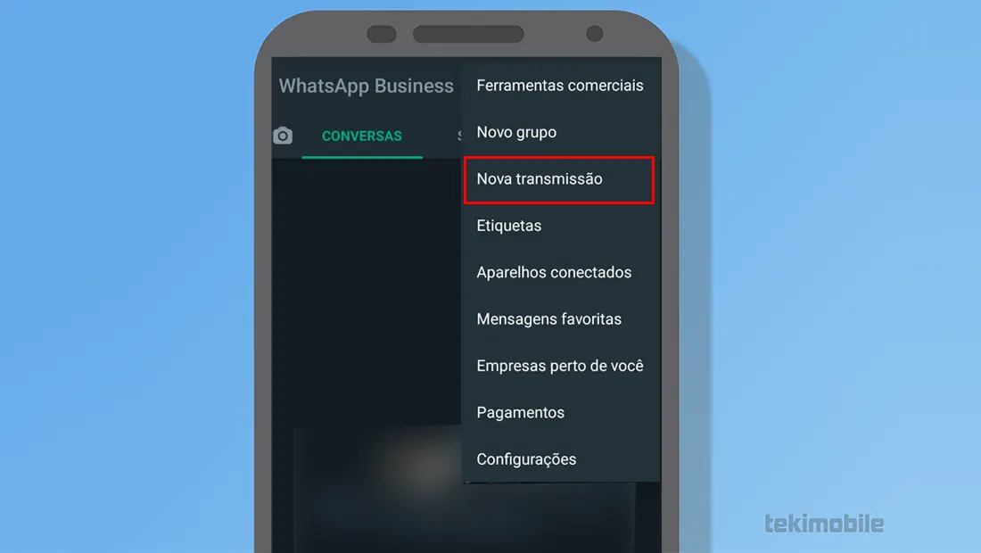 Use as transmissões para informar seus clientes