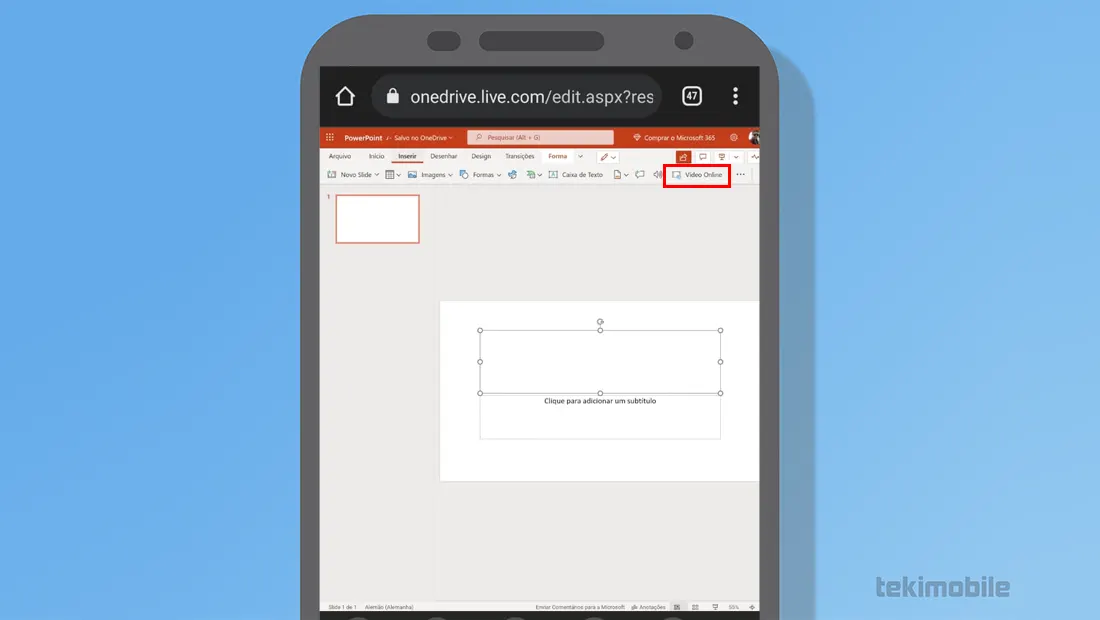 Vá no modo Vídeo Online