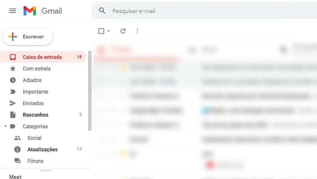 Vá no seu Gmail