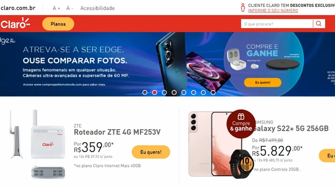 Vários dispositivos na promoção da semana do consumidor