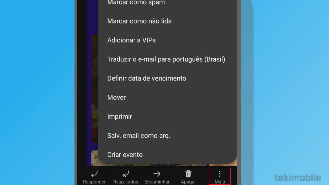 A opção esta no canto inferior direito