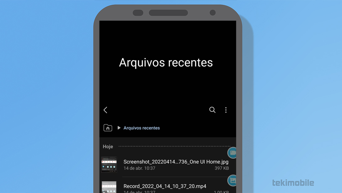 Abra o gerenciador do seu celular ou instale outro