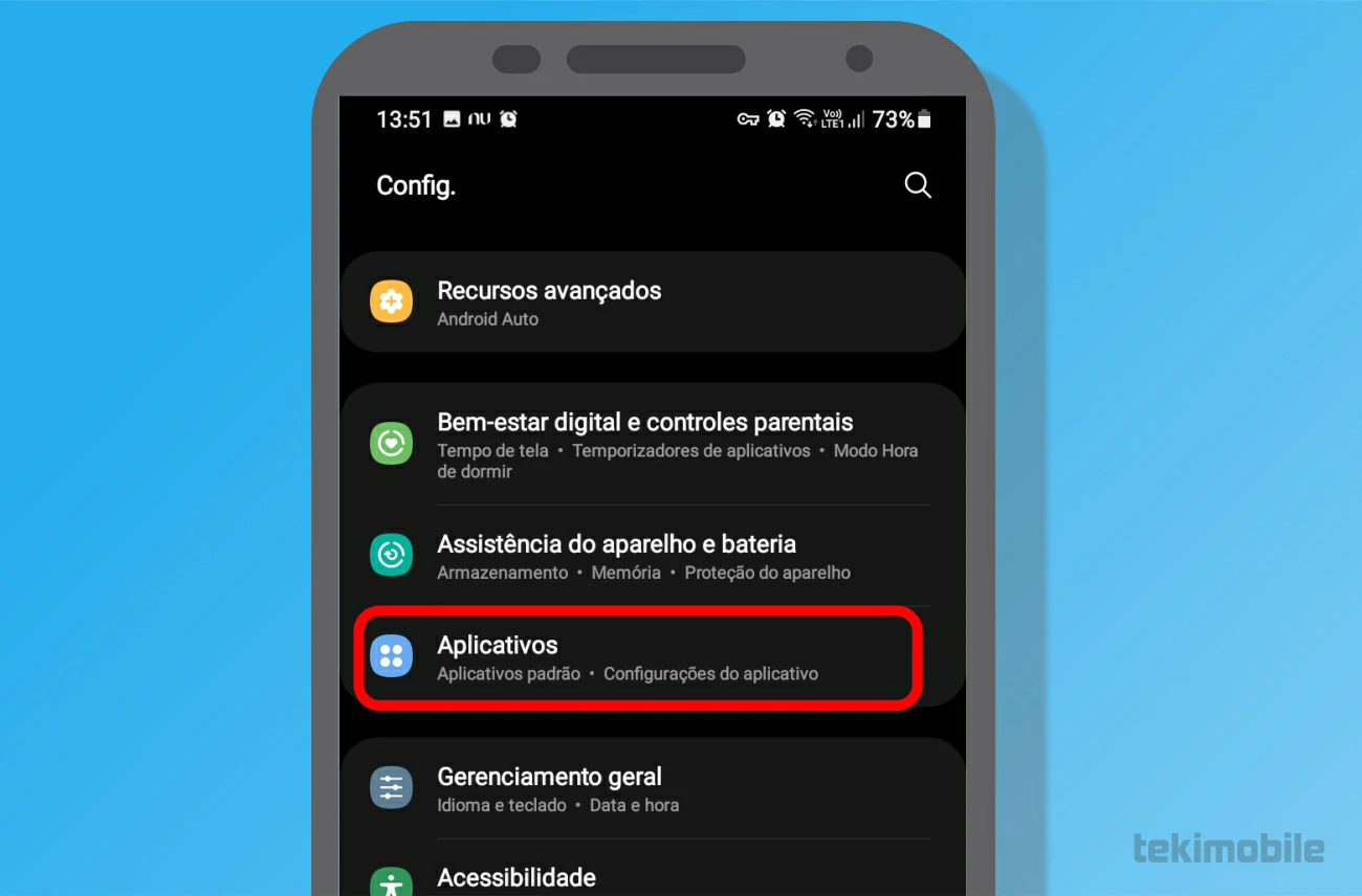 Acesse aplicativos - Como mudar apps padrão no Android
