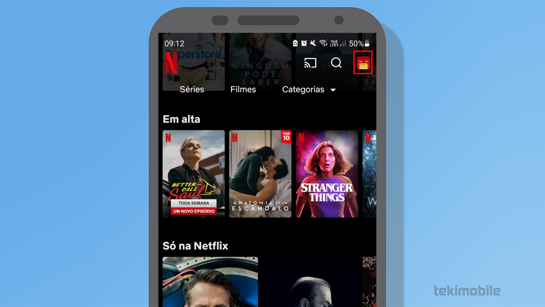 Aprenda como alterar pagamento do Netflix icone direito