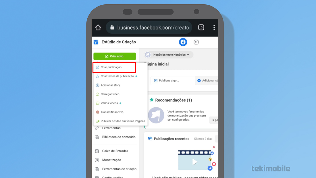 Aprenda como programar post no celular criar publicação