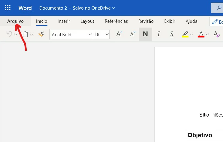 Clique em Aquivo no canto superior - Como assinar PDF com certificado digital