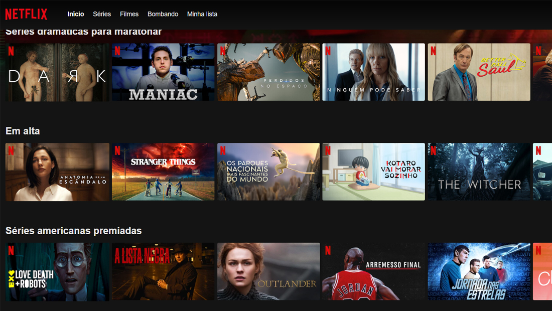 É possível baixar qualquer conteúdo do catálogo da Netflix