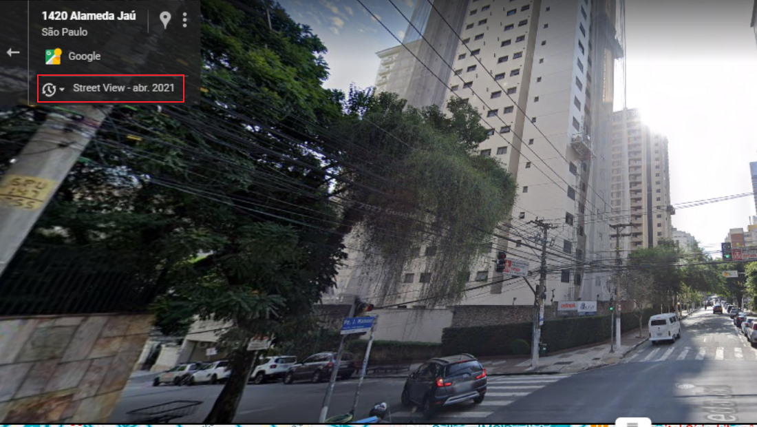 Ícone de relógio é exibido no canto superior esquerdo
