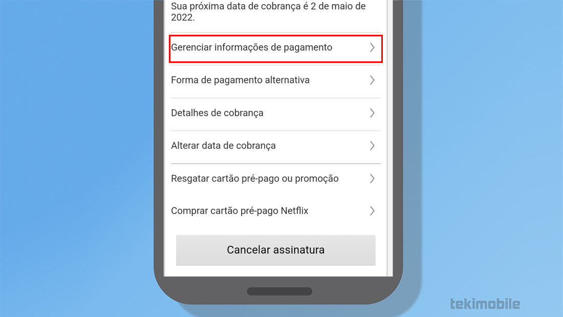Mude sua forma de pagamento facilmente