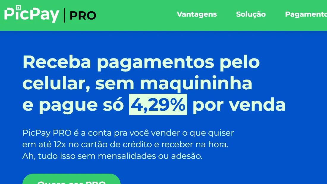 O PicPay Pro pode ser um ótimo serviço