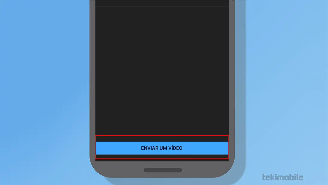 Por fim vá em Enviar um vídeo