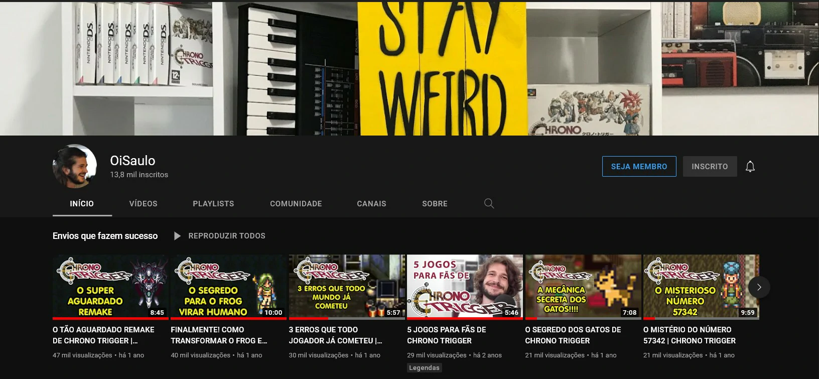 Procure pelo canal que gostaria de realizar a denuncia na plataforma do YouTube, você precisa estar conectado em um conta Google para isso - Como denunciar um canal no YouTube