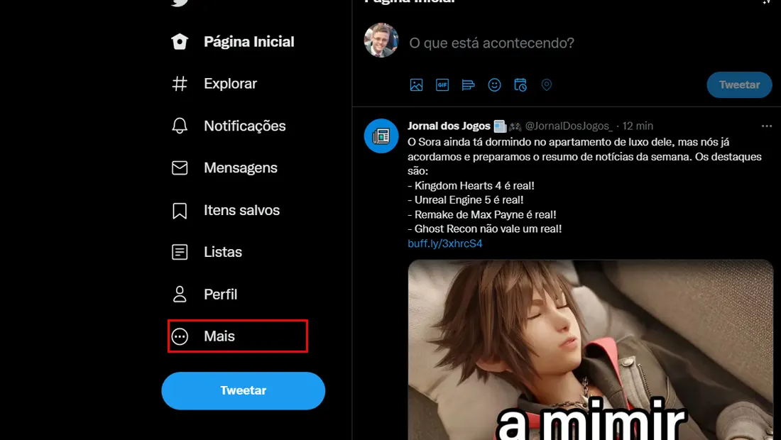 Quem visitou meu perfil no Twitter