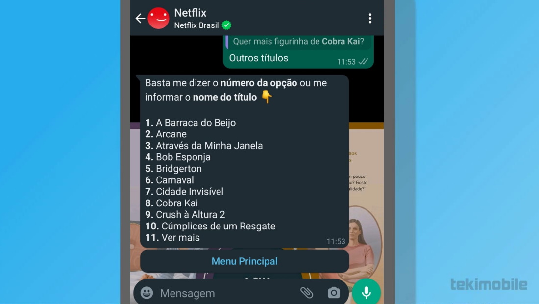 Se quiser você pode escolher mais figurinhas