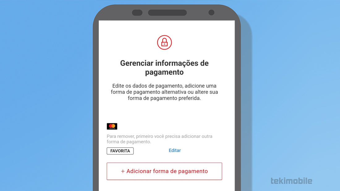 Todas as informações necessárias serão exibidas na tela