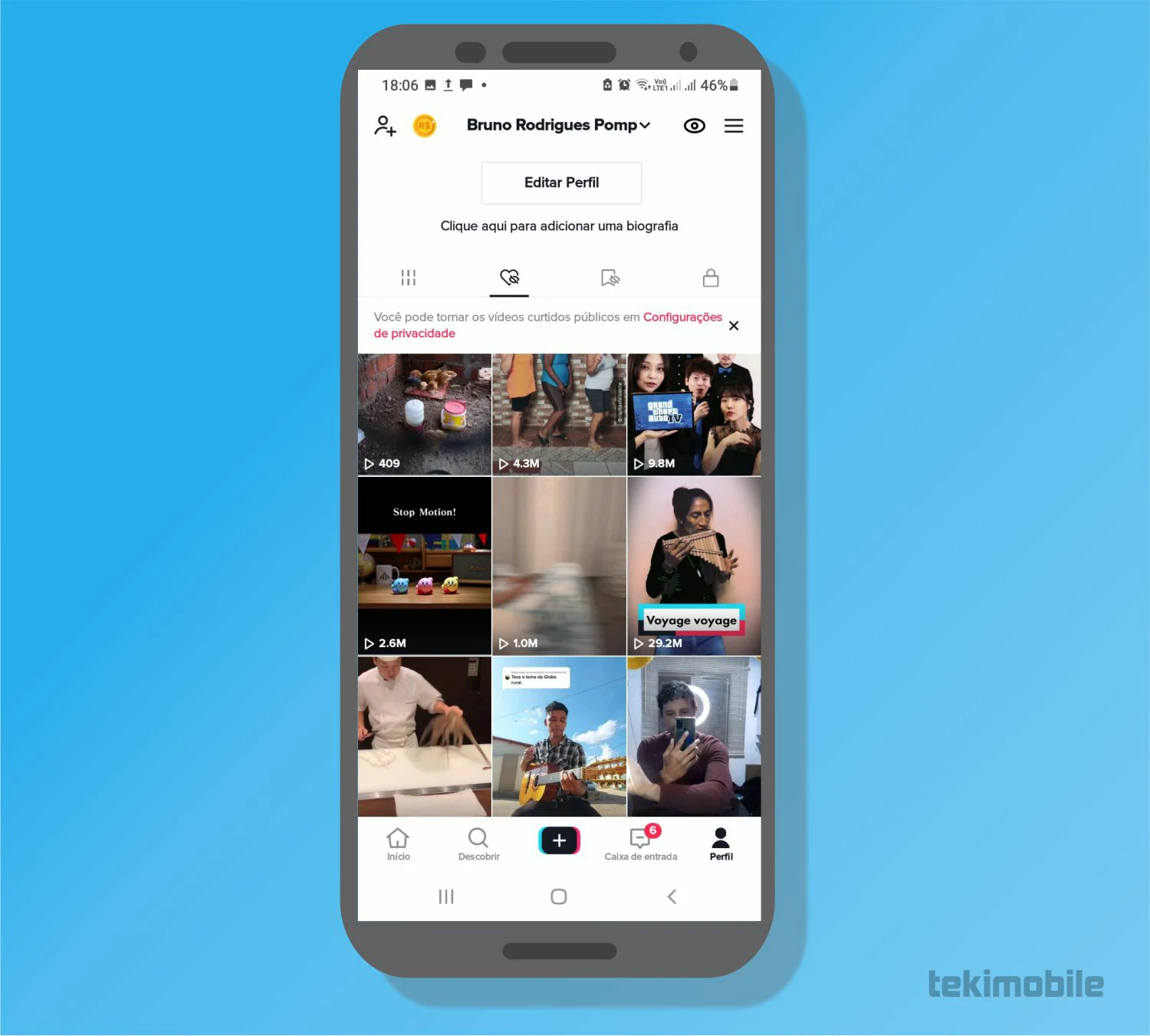 Todos os vídeos que você já reagiu - Como ver histórico dos vídeos assistidos no TikTok