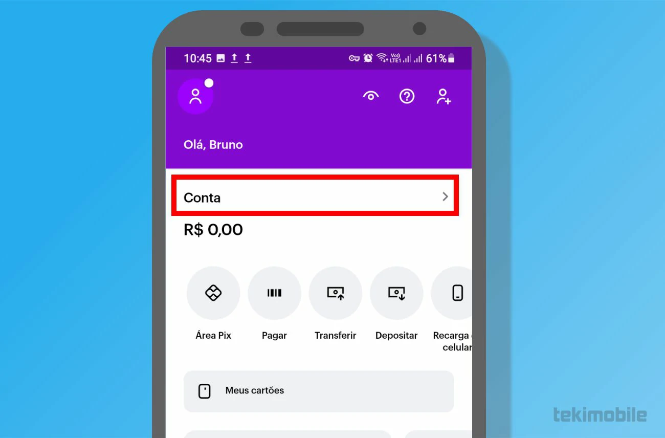 Toque em Conta - Como cancelar Pix no Nubank