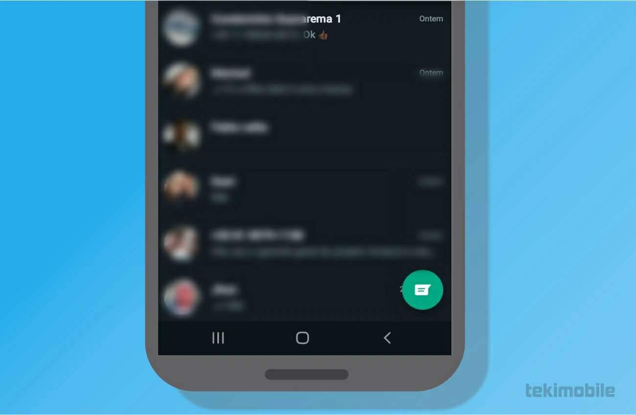 Toque em novas mensagens - Como ver os números bloqueados no WhatsApp