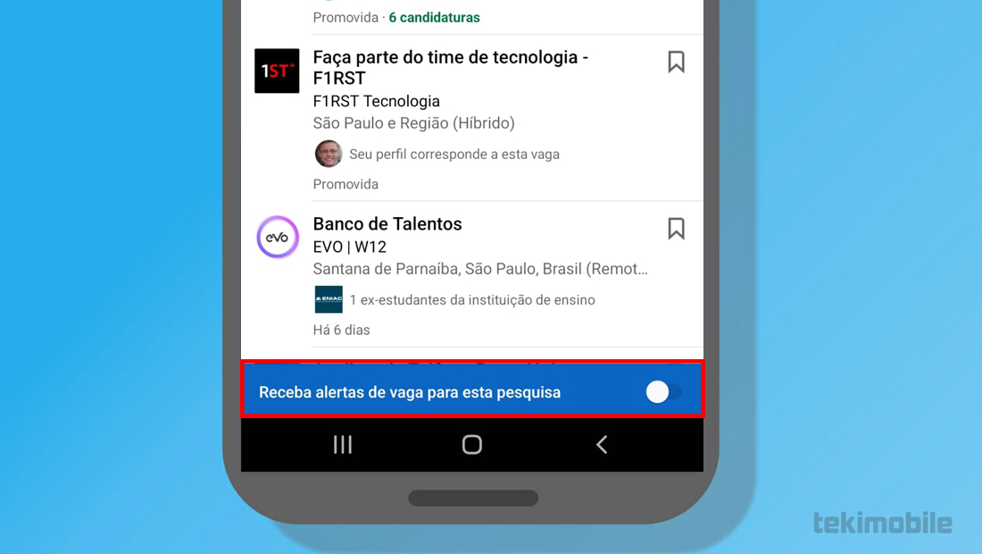 A funcionalidade também funciona no celular