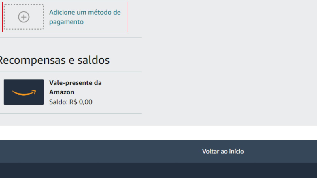 A opção fica logo abaixo na página