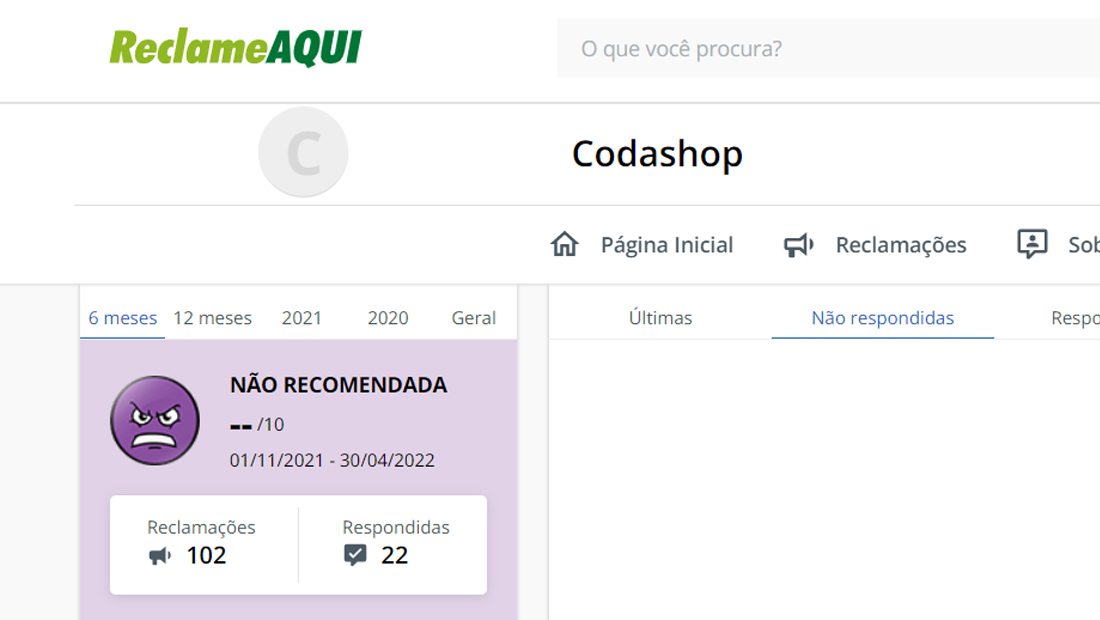 A reputação da empresa não é das melhores