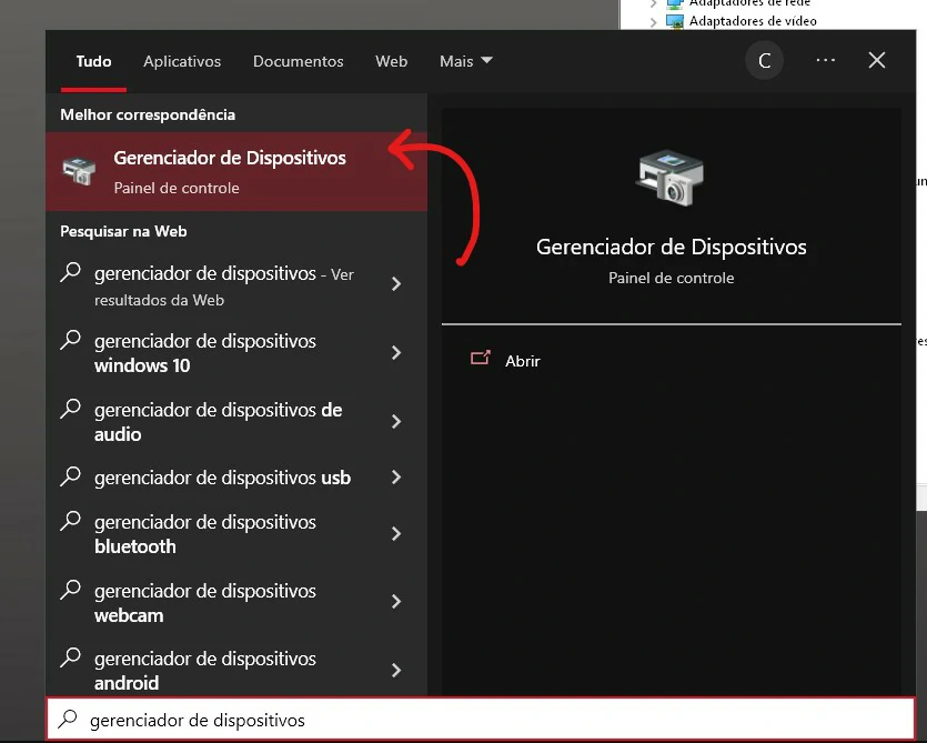 Acesse genciador de dispostivo - Como ativar o teclado do notebook