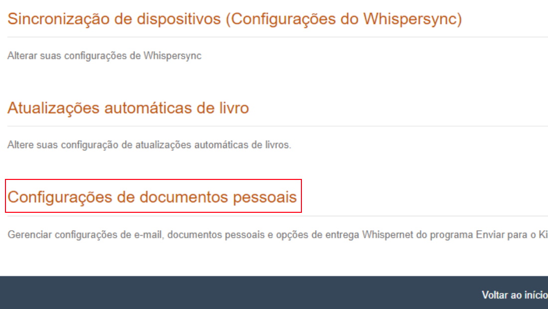 Clique sobre a opção facilmente localizada