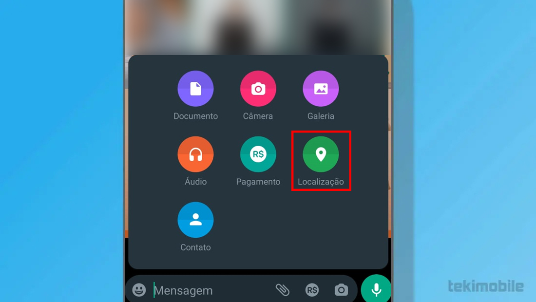 Compartilhe sua localização facilmente