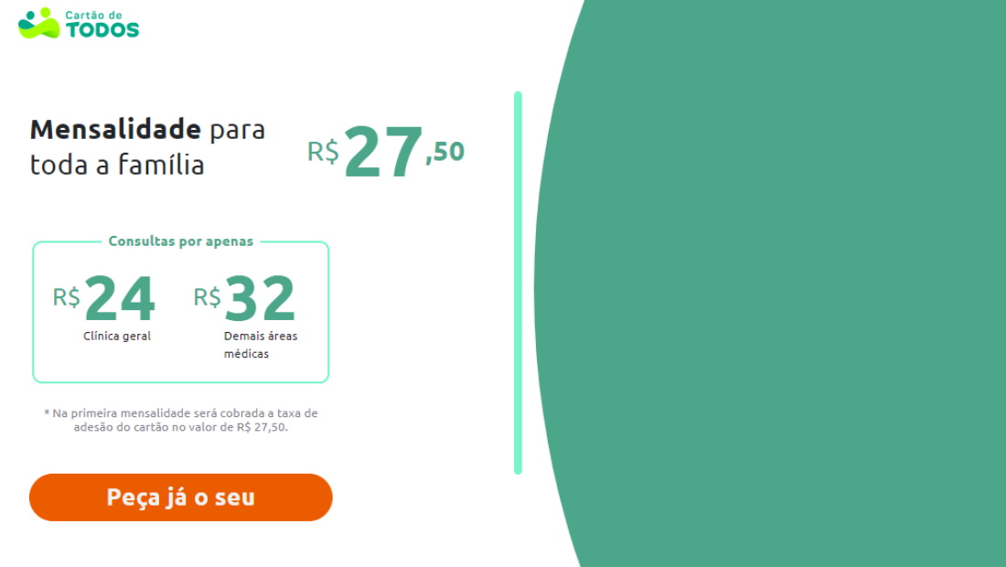 Conheça a mensalidade do cartão