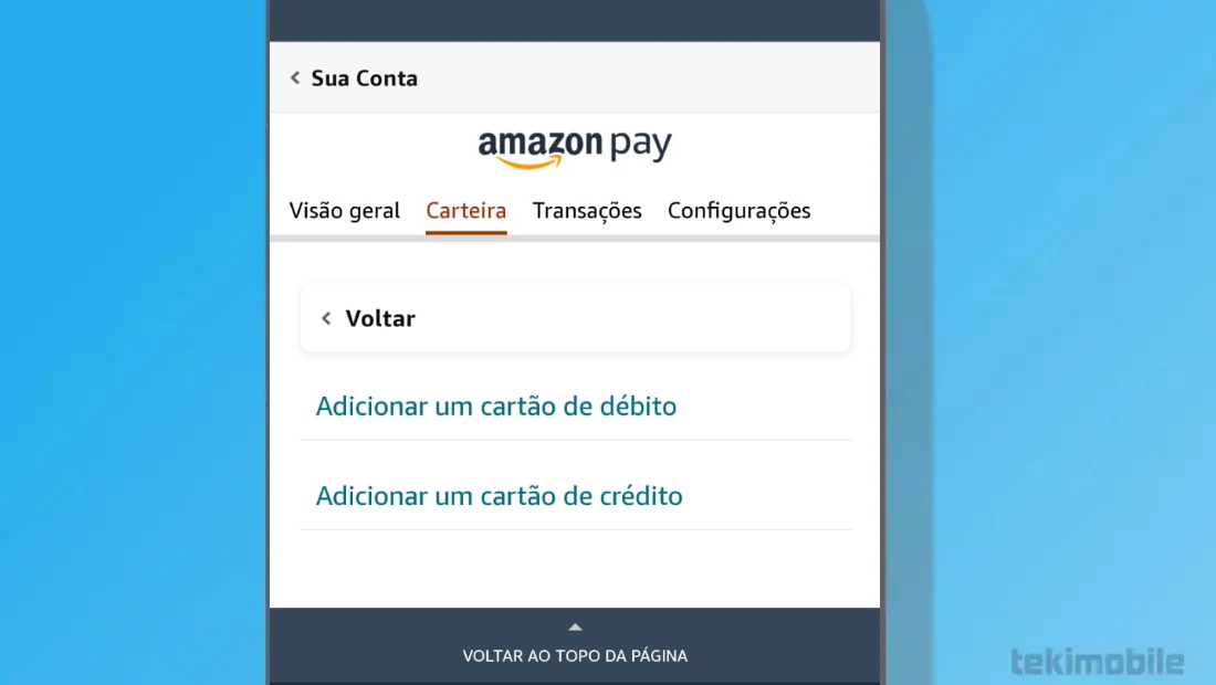 Escolha o método desejado