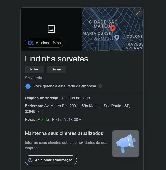 Finalize o seu cadastro - Como colocar meu negócio no Google