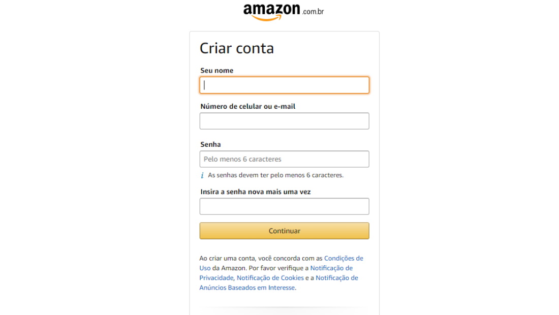Informe os dados necessários