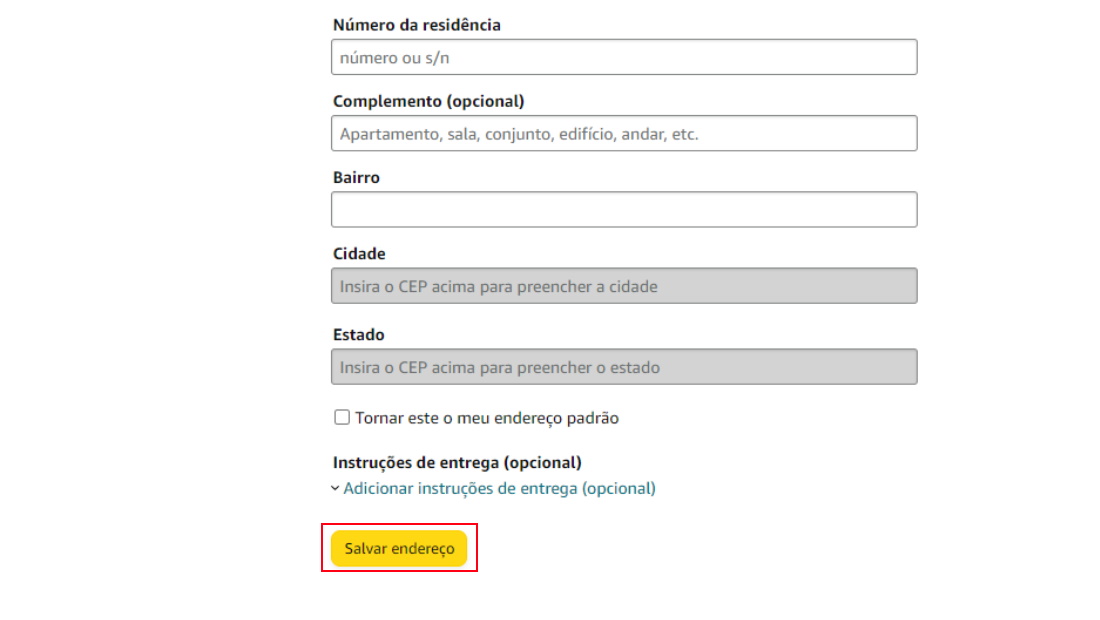 Informe seus dados sem medo, e clique em salvar