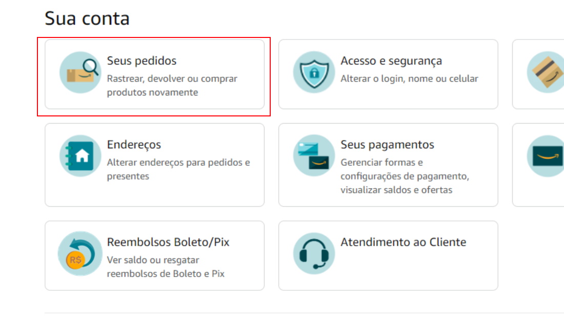O menu oferece várias opções