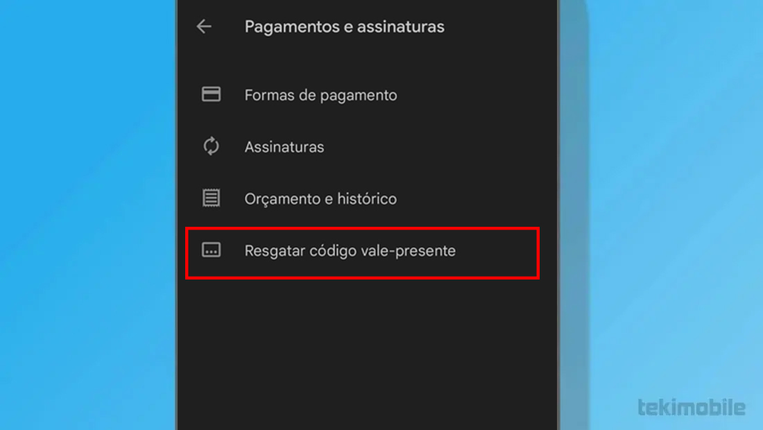 O processo de resgate é bem simples