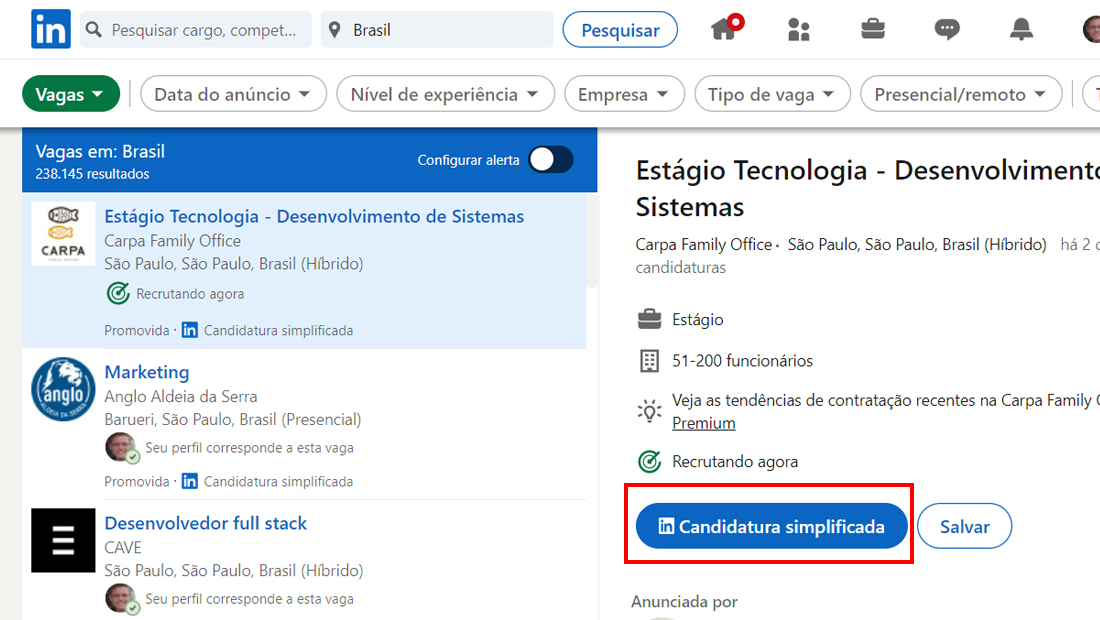 O site possui mais de uma opção para você