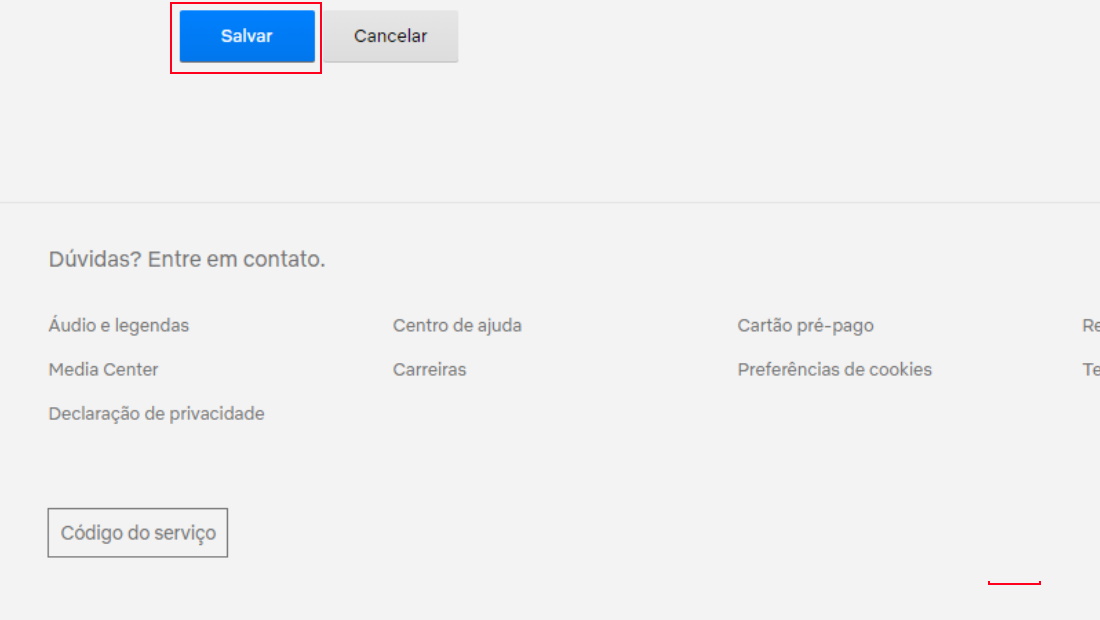Finalize o processo