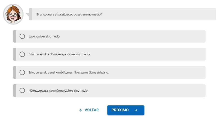 Situação escolar - Como se inscrever no Enem online